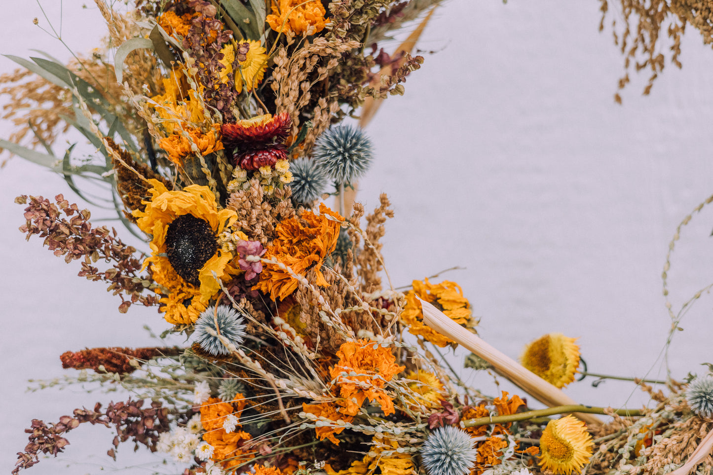 Large Fall Wreath - Sunflowers & More