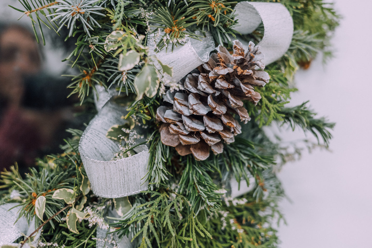Frosted Silver Wreath
