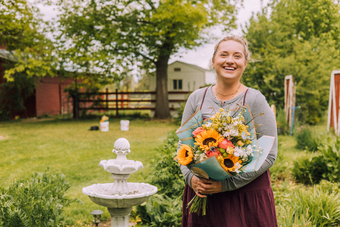 Perfect Sized Sunflower Seasonal Bouquet