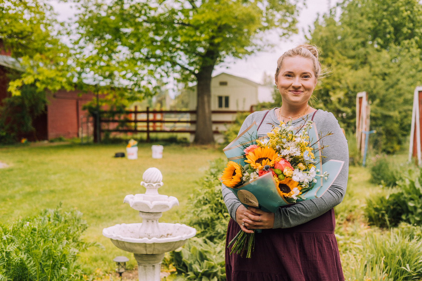 Perfect Sized Sunflower Seasonal Bouquet