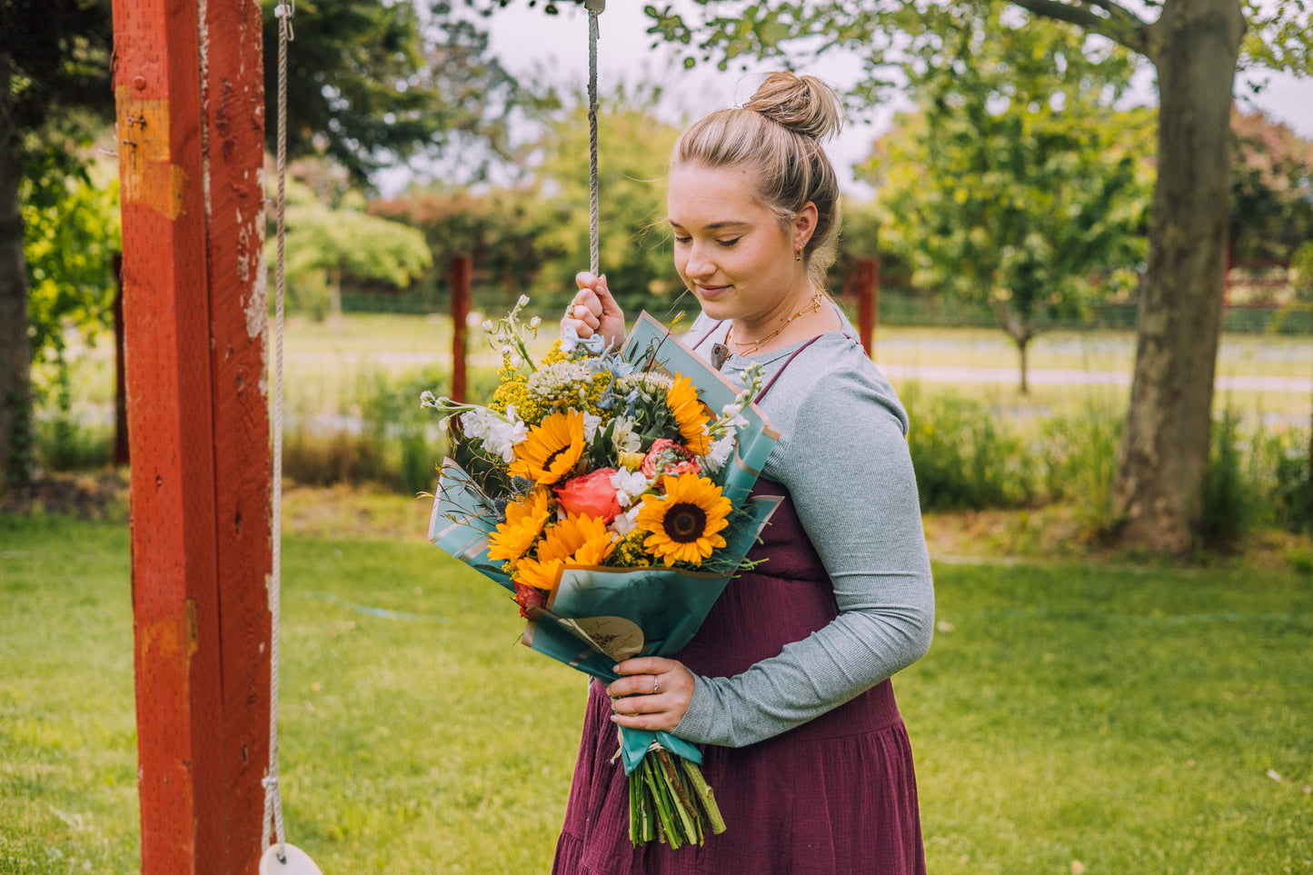 Perfect Sized Sunflower Seasonal Bouquet