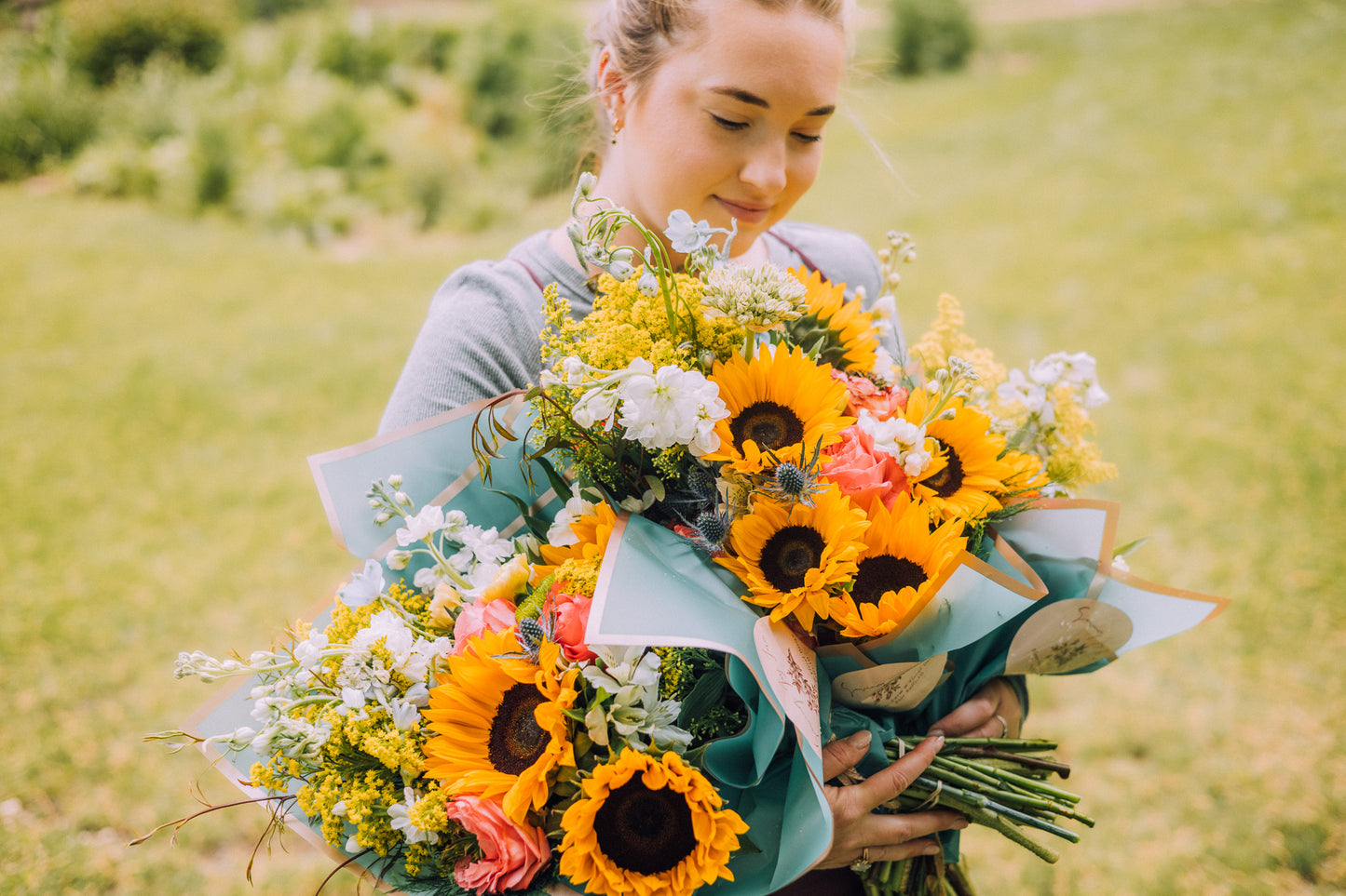 Perfect Sized Sunflower Seasonal Bouquet
