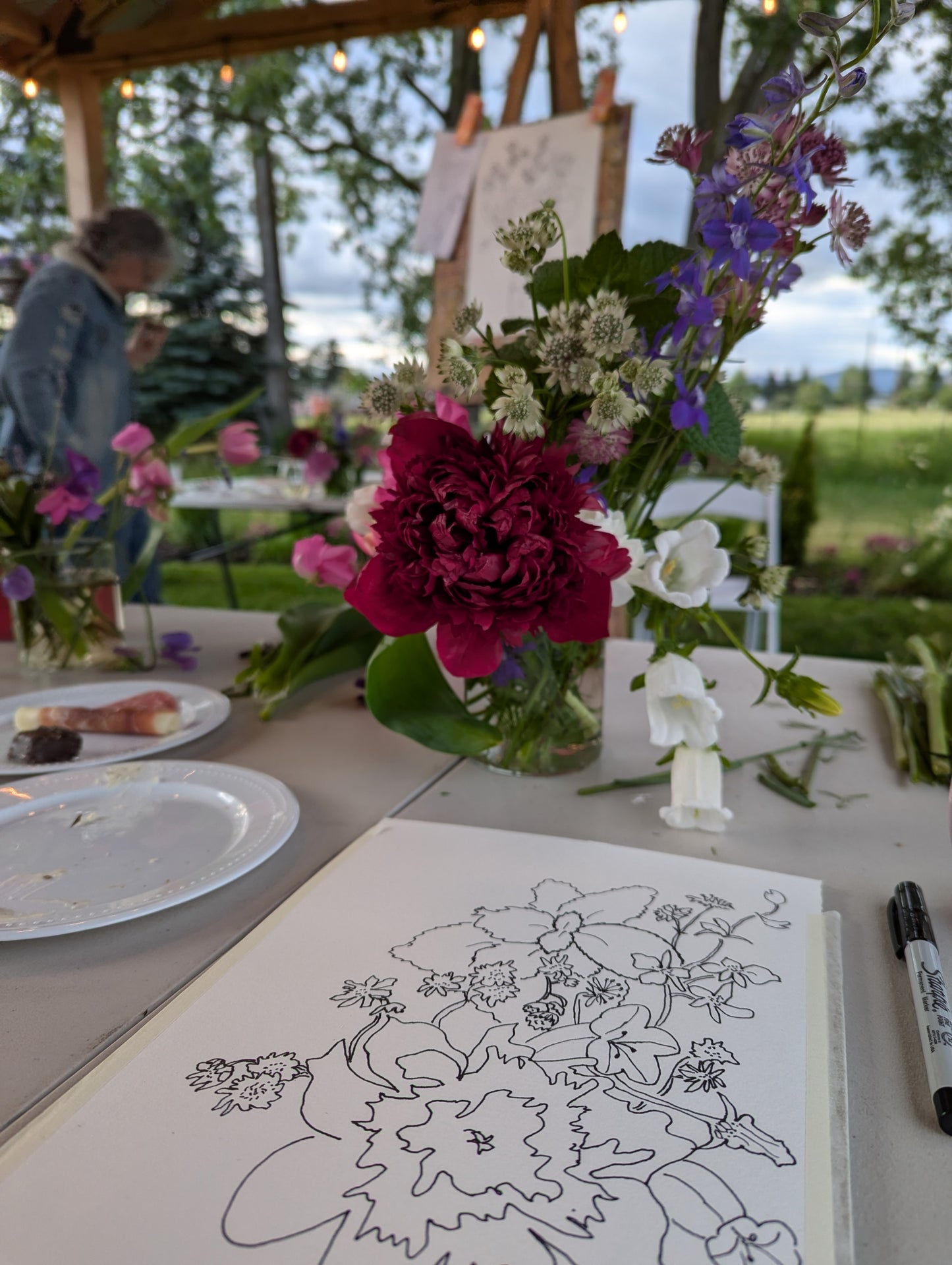 JULY 17 -Shelly Bouquet watercolor