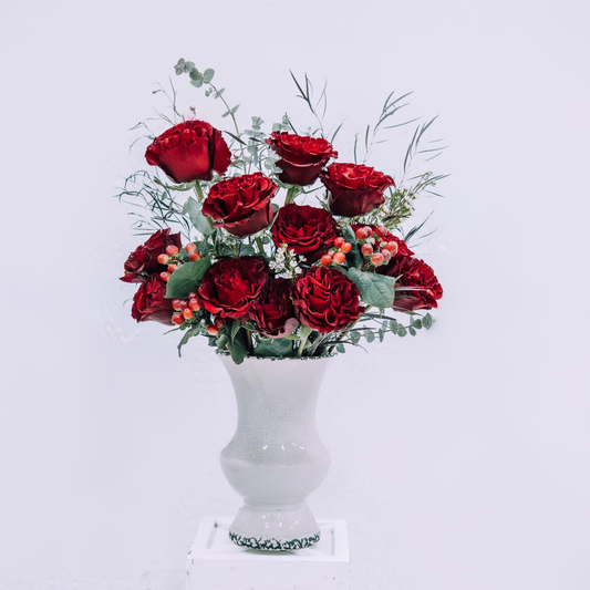 Crimson Hearts Rose Bouquet