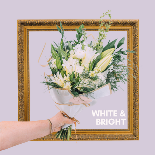 White & Bright Hues Bouquet
