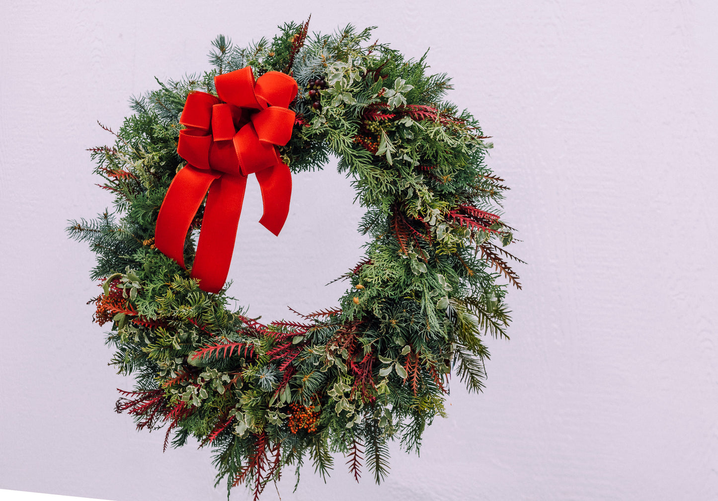 Classic Red & Green Wreath