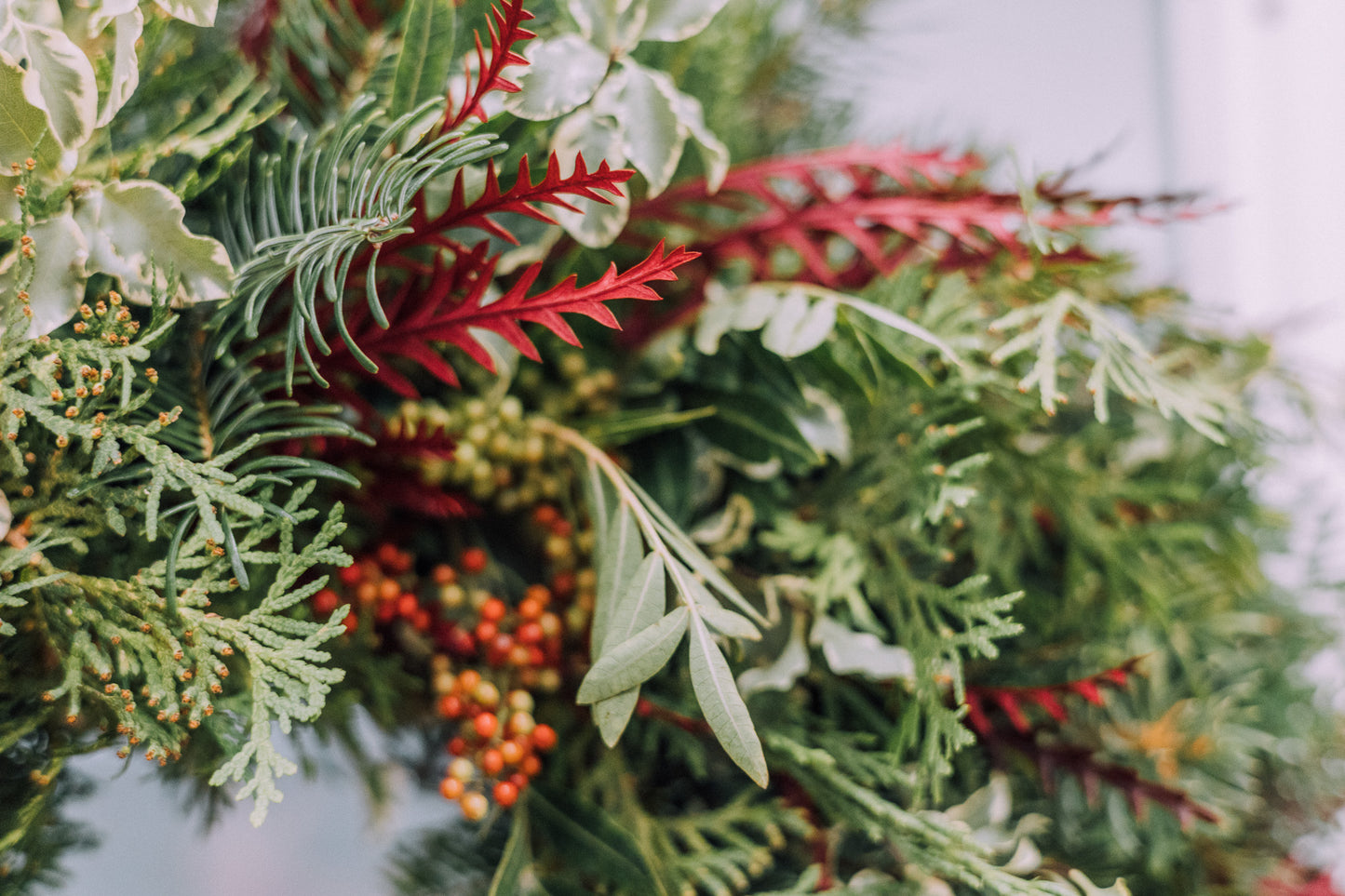 Classic Red & Green Wreath