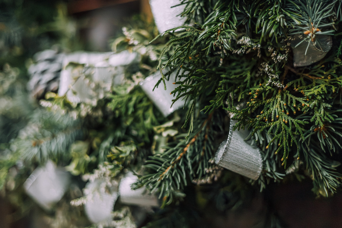 Frosted Silver Wreath