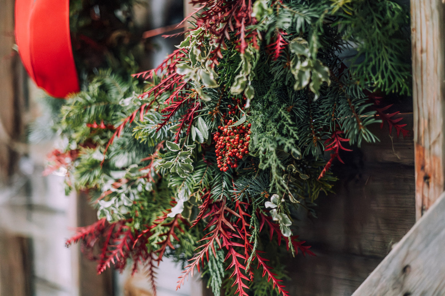 Classic Red & Green Wreath