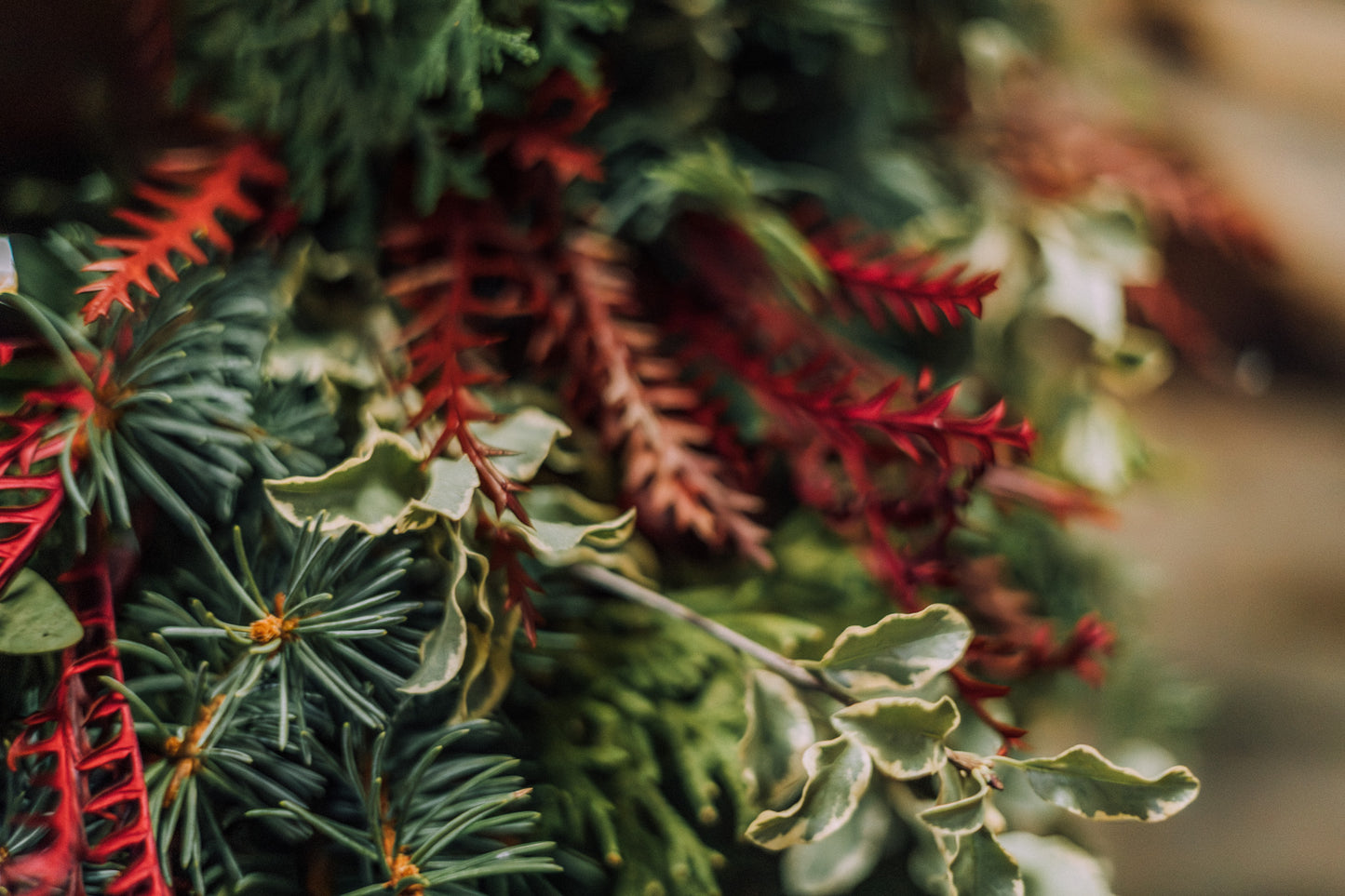 Classic Red & Green Wreath