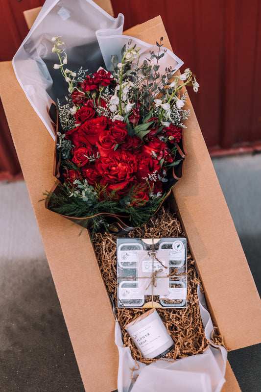Red Unwind & Bloom - Valentine’s Day Gift Package